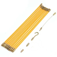 4mm 33cm conduit guide device push cabling rods tool wall connectable duct wire threader fiberglass fish tape set cable puller