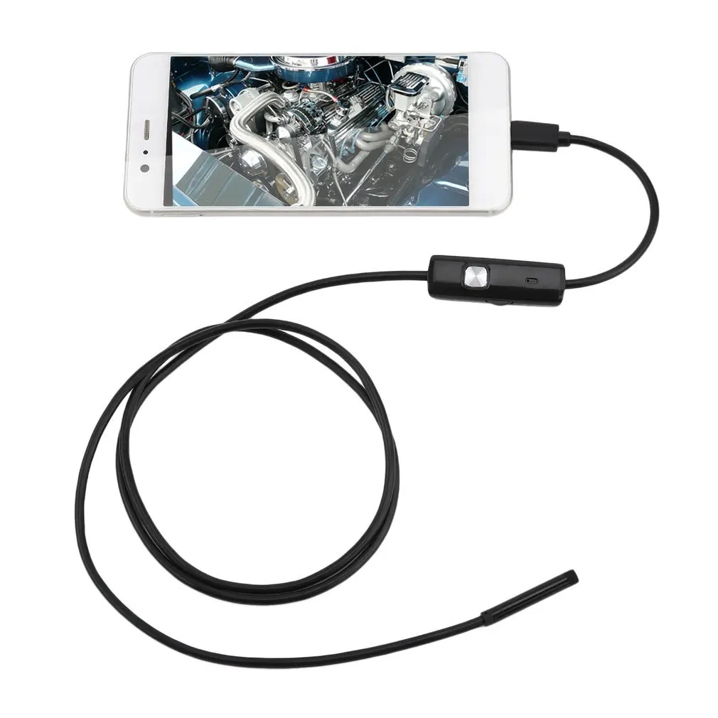 

Эндоскоп 3 в 1 с USB/Micro USB/Type-C для Android, бороскоп с камерой для осмотра, водонепроницаемый для смартфонов с OTG и UVC, ПК, 7 мм