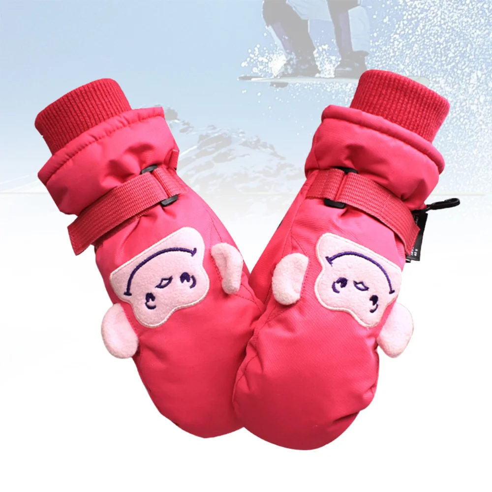 

1 Pair of Kids Ski Thicken Anti-splashing Water Windproof Sports Hands Keep Warm Supplies for Outdoor Climbing Hik