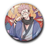 cartoon cosplay japanese anime brooch jujutsu kaisen kaisen icons pins badge decoration brooches metal badges for clothes bags