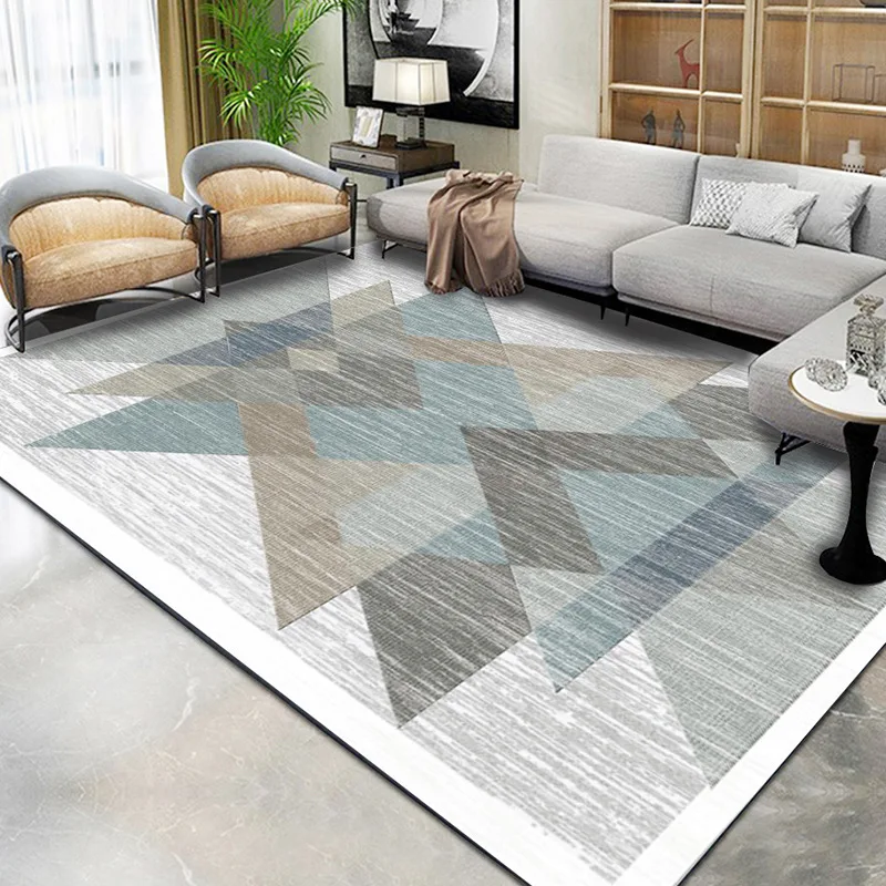 

Autumn and Winter New Nordic Geometric Carpet Bedroom Bedside Floor Mats Custom Office Printing Carpet Rugs for Bedroom