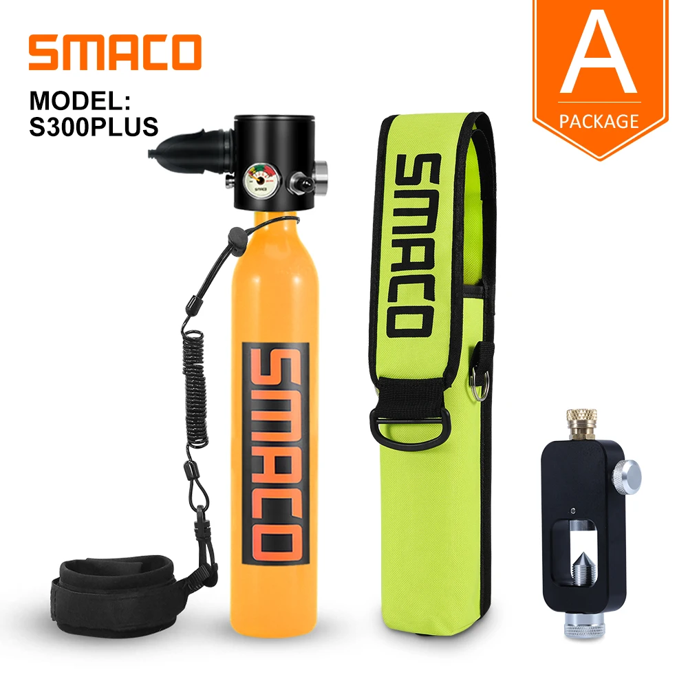 SMACO S300Plus мини цилиндрическое оборудование для подводного плавания под