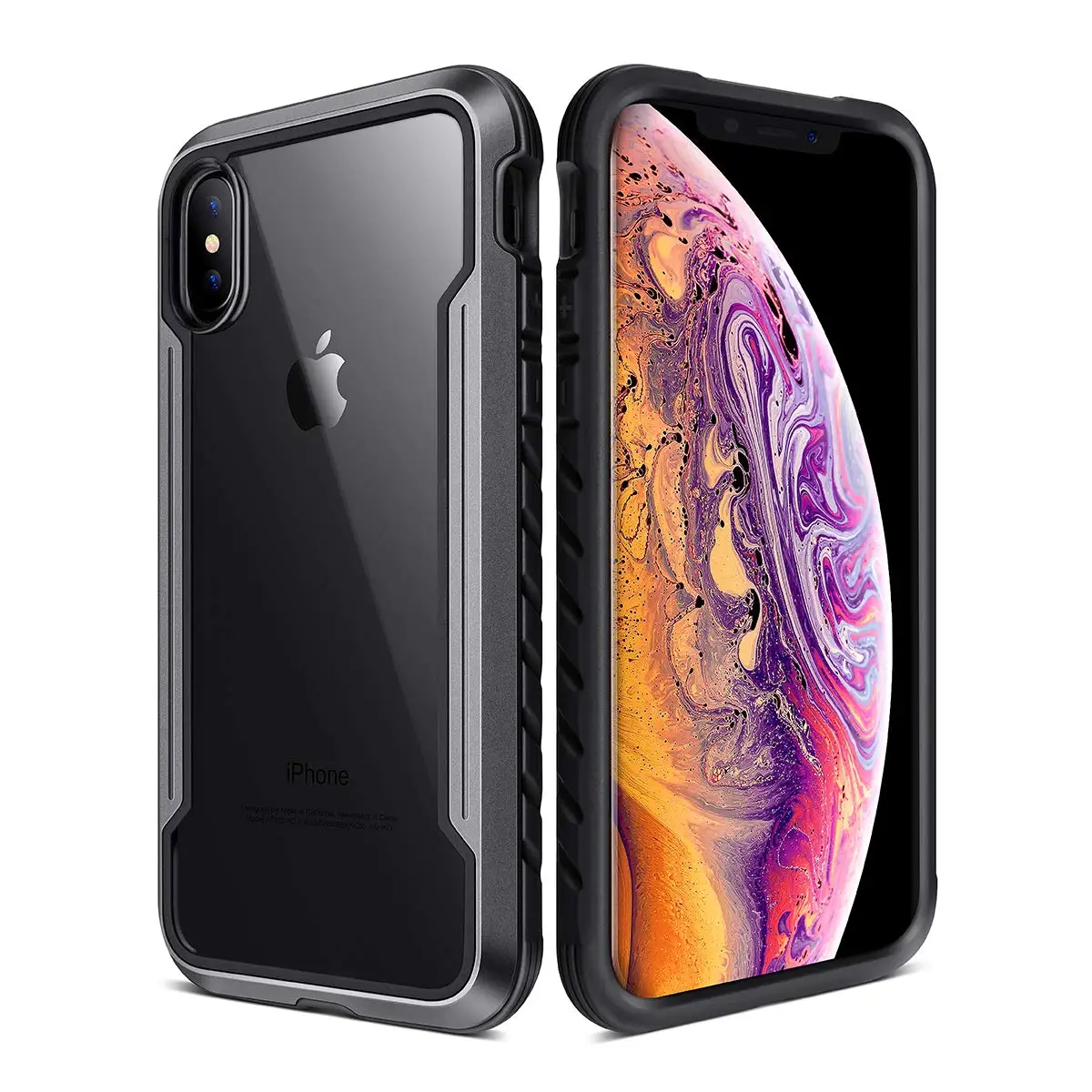 Военный металлический защитный чехол для iPhone Xs Max XR X из анодированного алюминия