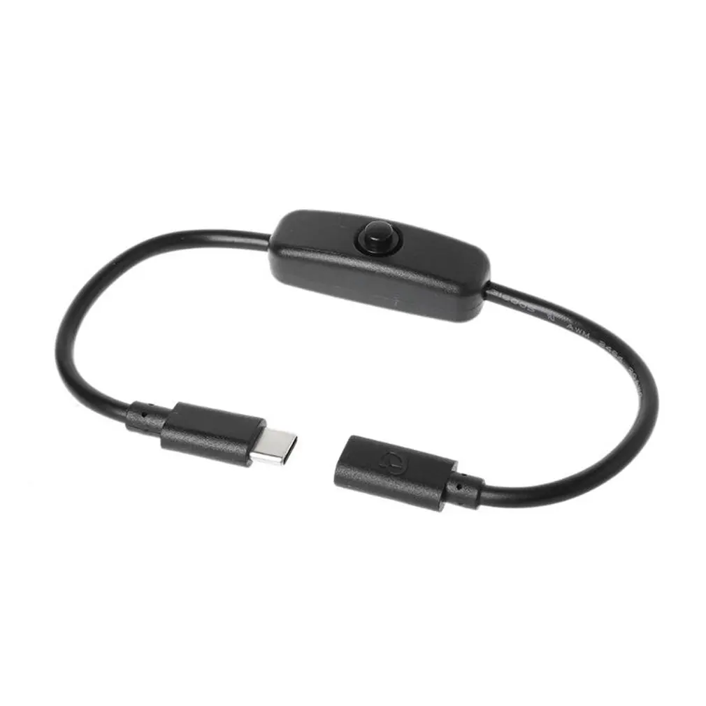 

USB-C Удлинительный кабель переключатель Type-c штекер-гнездо для Raspberry Pi 4 для Android, Электрический источник питания ONLENY