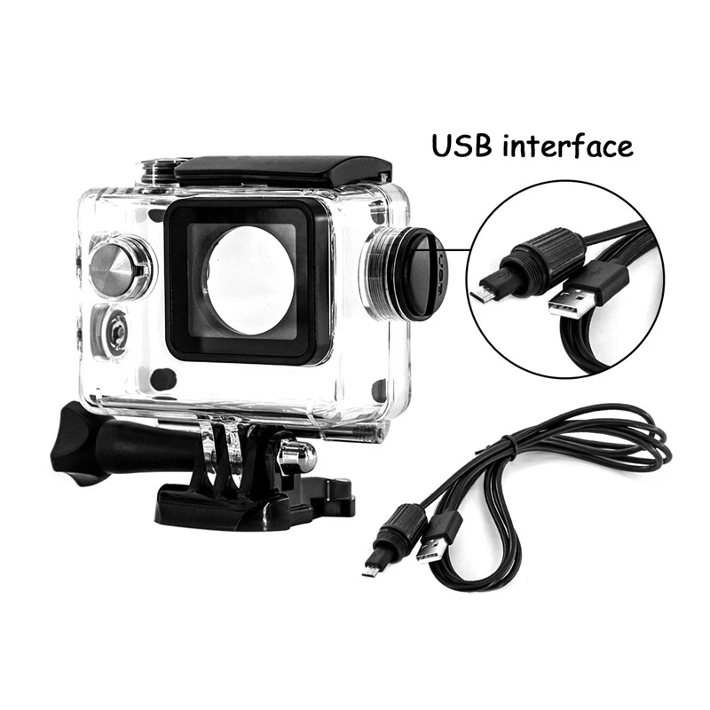 For Eken H9 SJ400 Аксессуары для камеры Go Pro Аксессуары для экшн-камеры Gopro Hero 7/6/5/4/3 Экшн-камера Eken H9 Wi-Fi Sj4000 пульт дистанционного управления для спортивной Камера подводный водонепроницаемый Корпус чехол с крышкой - Цвет: For Eken H9 SJ400