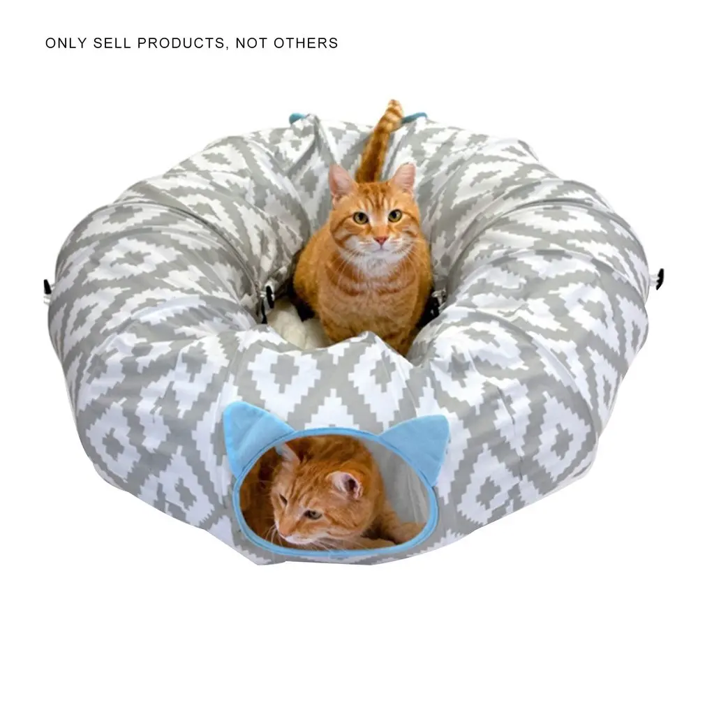 

Multifunctional Pet Tent Cat Toy Foldable And Washable Cat Tunnel Tent Channel Type Rolling Ground Chinchilla Litter
