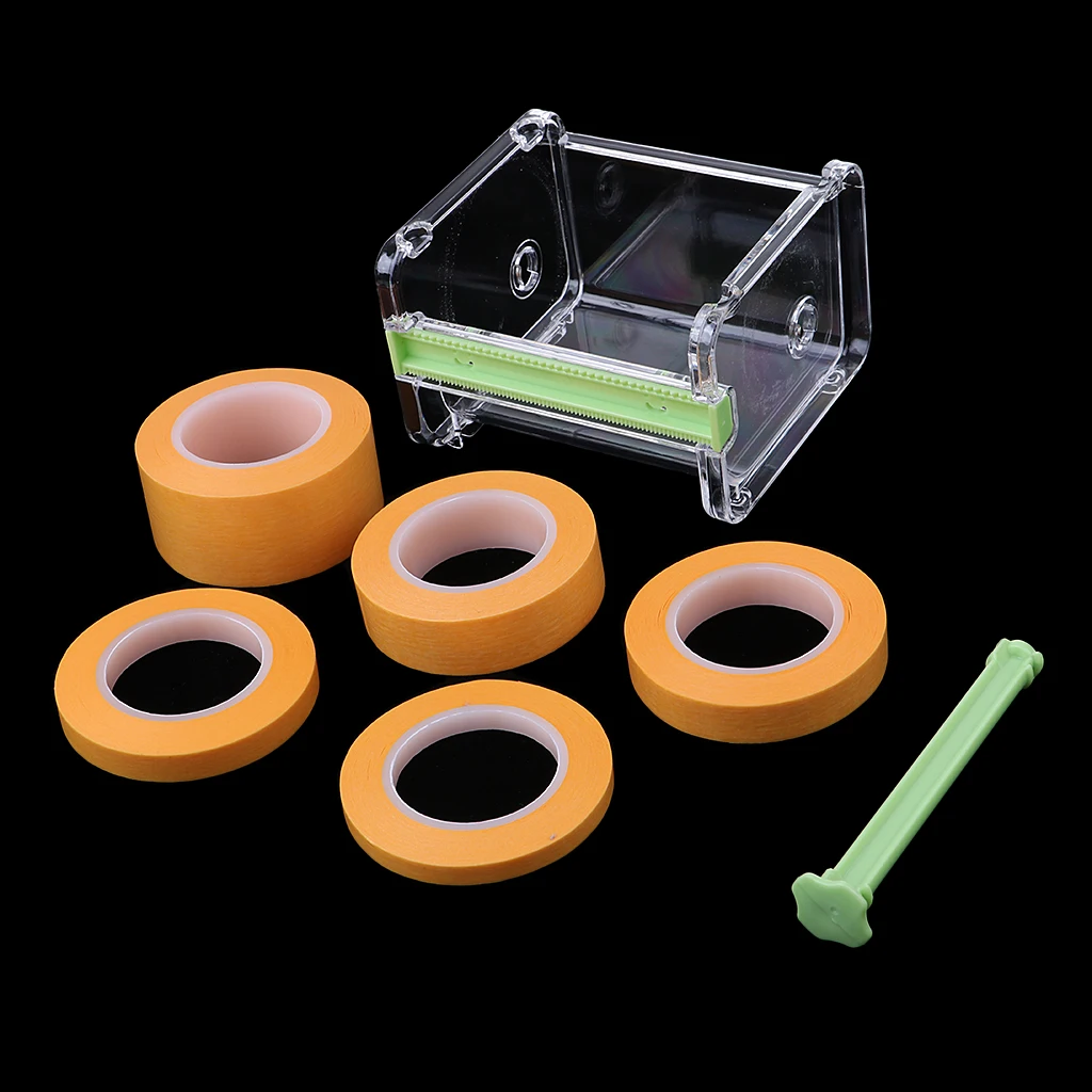 Набор 1 шт. Настольный диспенсер клейкой ленты + 5 рулонов малярных лент для хобби |