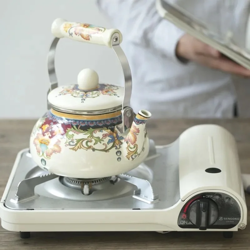 

1.5L Enamel Enamel Kettle Kung Fu Teapot Cool Kettle Milk Teapot Flagon Induction Cooker Gas Universal Kettle Kettle Tea Kettle