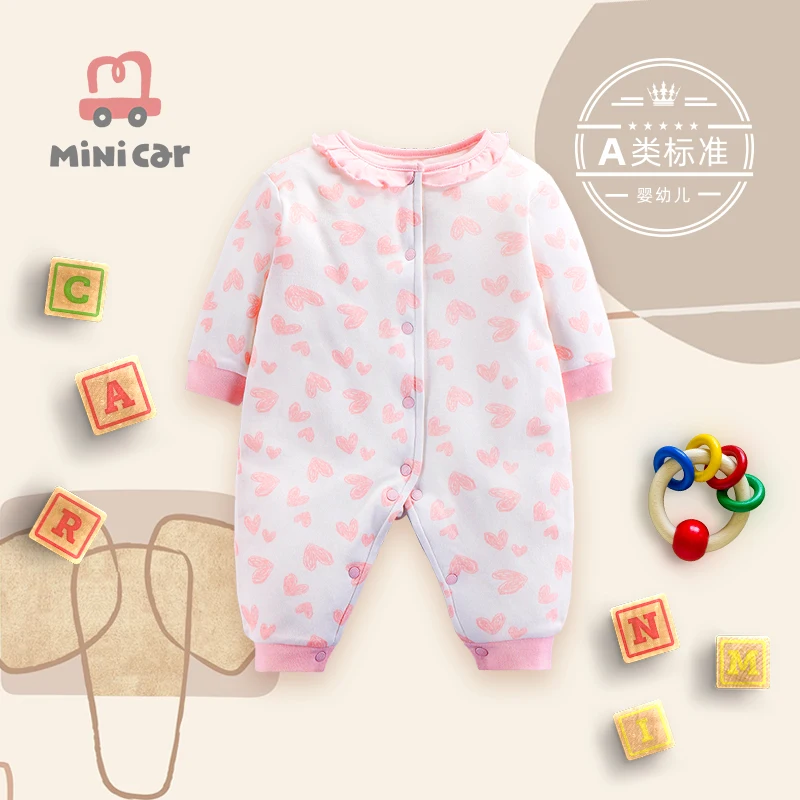 

New born baby's one-piece Romper baby's open file climbing suit