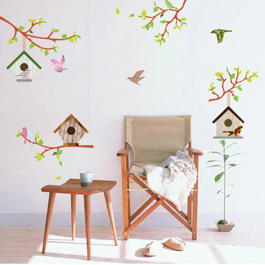 Цветочные наклейки на стену с узорами съемные иллюстрации сделай сам Переводные