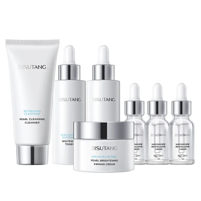 

Whitening Skin Care Sets Lotion Face Cream Serum Facial Cleanser Moisturizing Brighten Anti Wrinkle Repair Firming Essence 7PCS