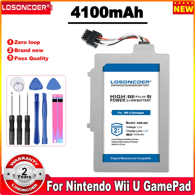 4100mAh Replacement Battery WUP-002 ARR-002 For Nintendo Wii U GamePad Controller Joystick Batteries |