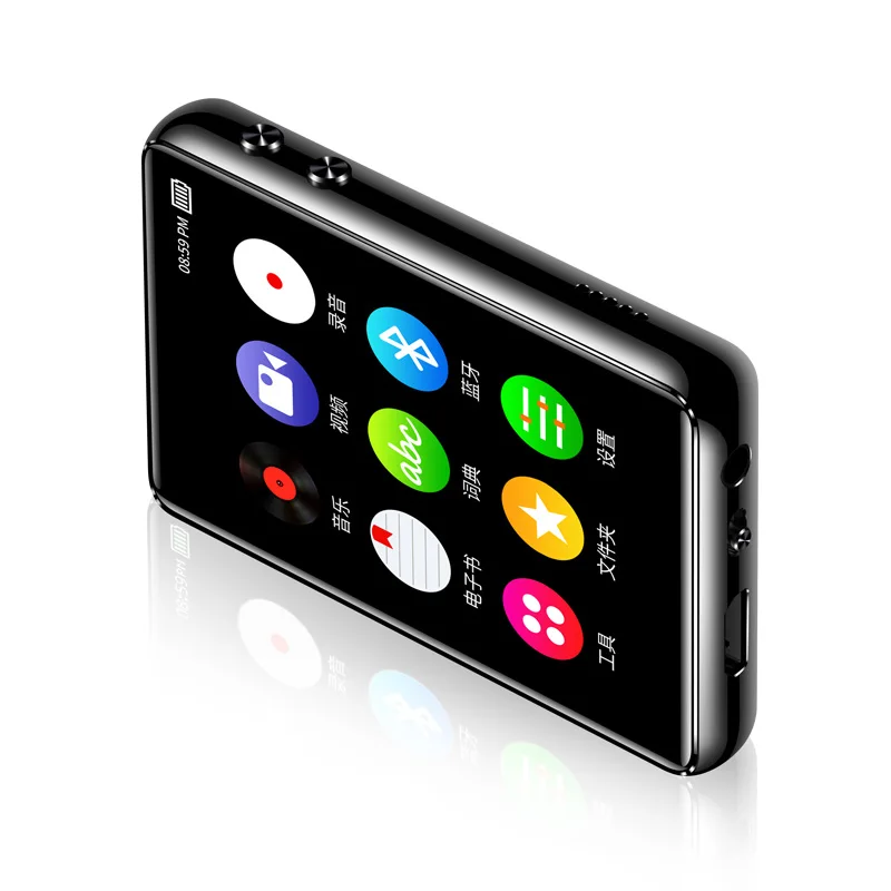 Оригинальный металлический MP3 плеер Bluetooth 5 0 сенсорный экран 2 4 дюйма встроенный