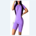 Повседневный однотонный комплект для йоги, спортивный костюм, комплект из двух предметов, спортивная одежда, женский спортивный костюм фитнесс, спортивный костюм