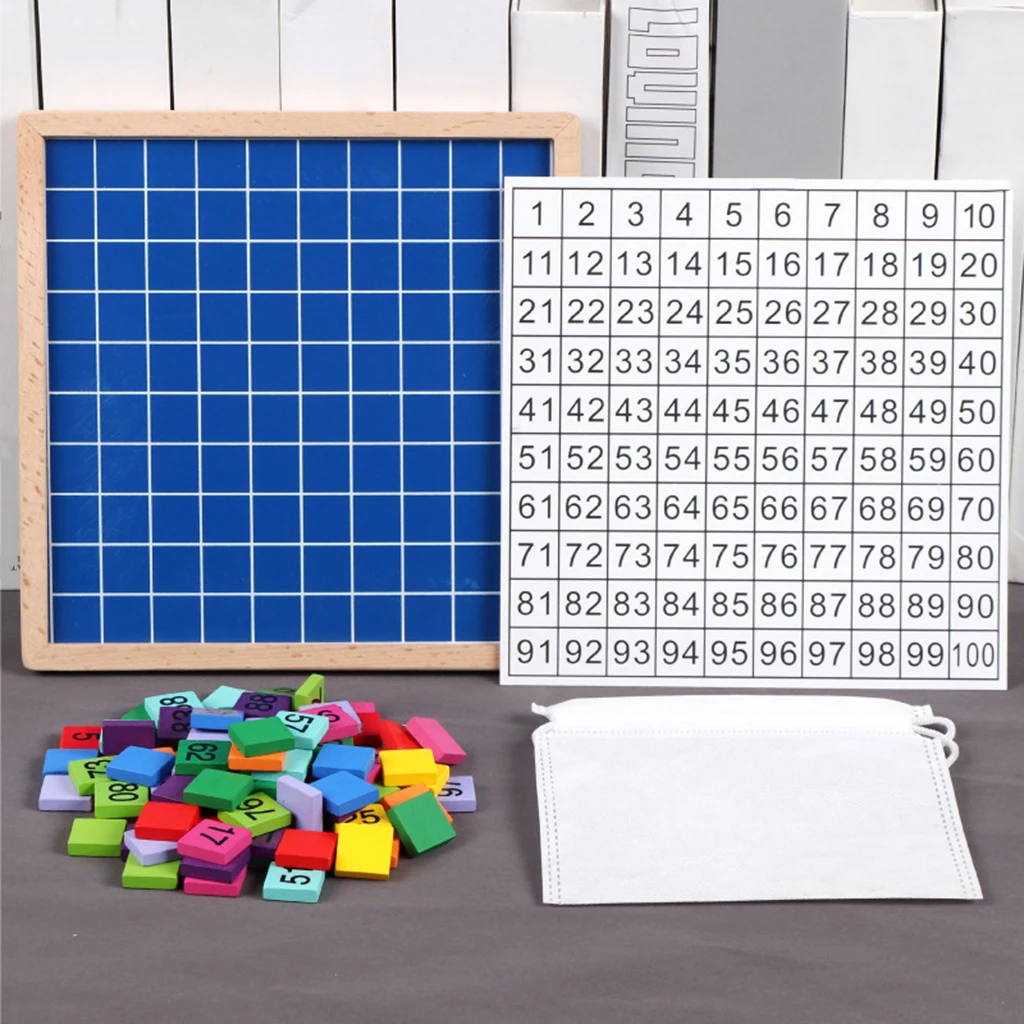

Math Learning Toy Montessori Numbers Hundred Digital Board Early Counting