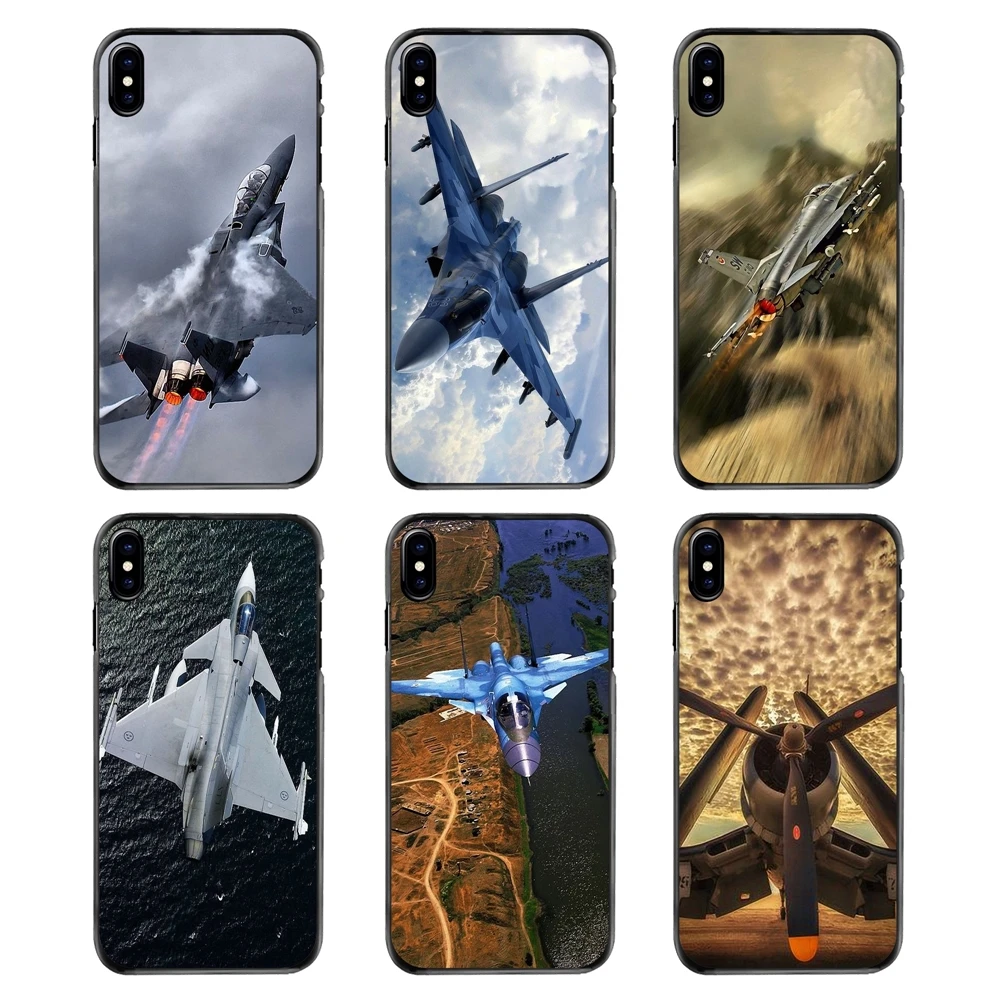 Fighting Falcon Fighter Aircraft War Plane Cell Phone Case For iPhone 4 4S 5 5S 5C SE 6 6S 7 8 Plus X XR XS Max iPod Touch |
