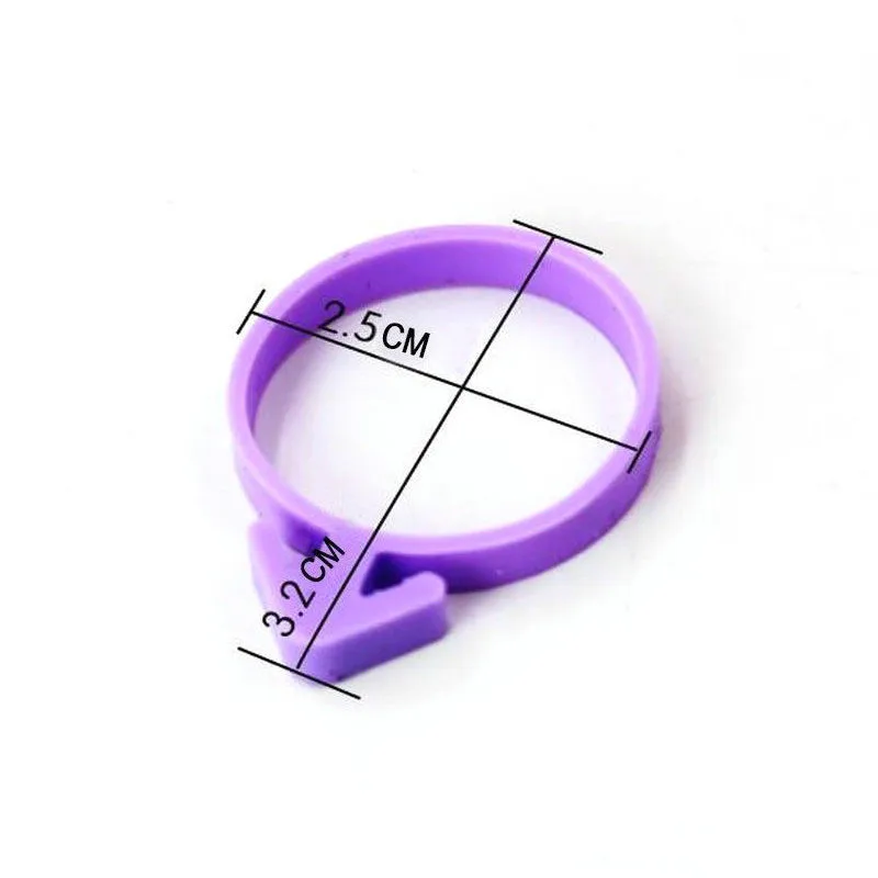 10 шт. силиконовых кейсов для кондитерского мешка Галстуки фиксированные кольца