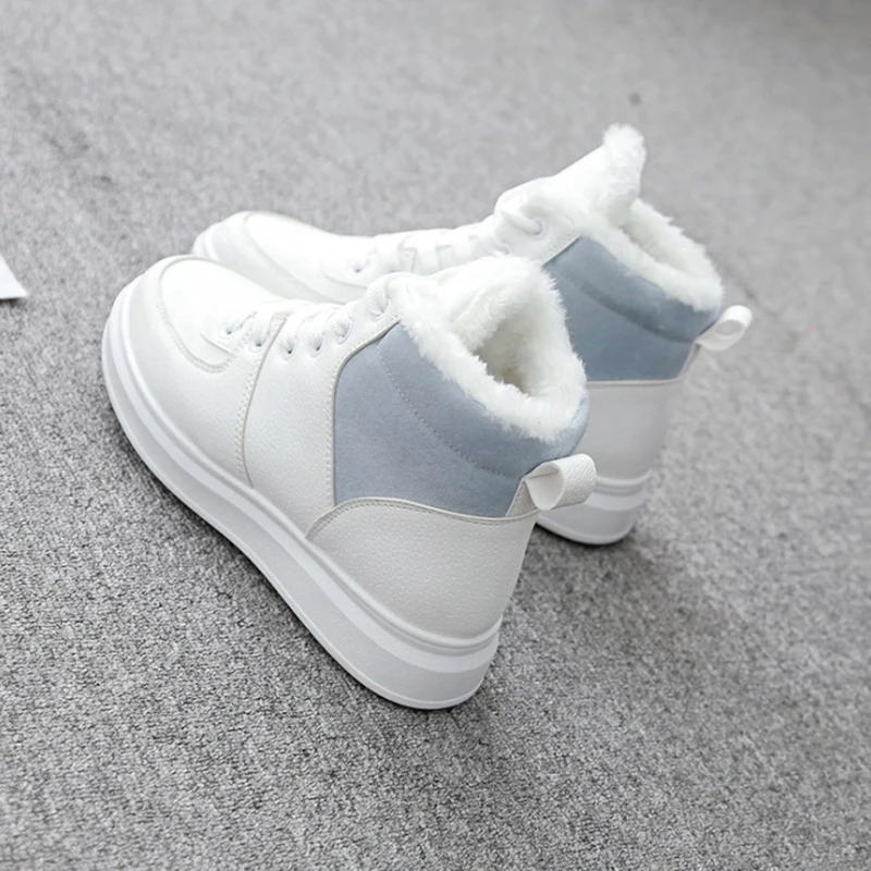 Женские повседневные туфли Модные женские кроссовки из искусственной кожи на