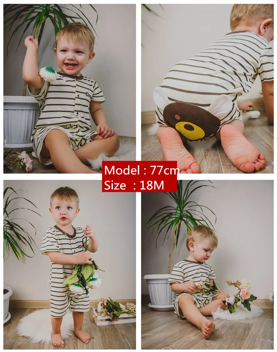 Orangemom 2022 summer Baby Boy Bodysuits PP cartoon short overalls for infants Jumpsuit anime Roupa Menino vestidos body |