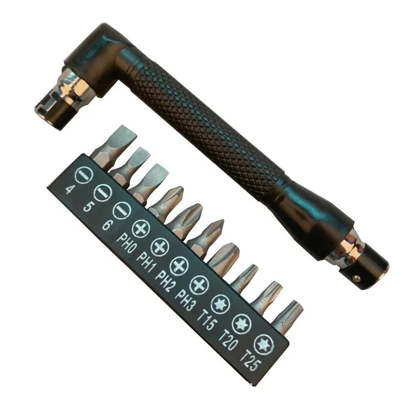 Высокое качество 10 шт. L Форма Ручка отвертка набор Двойные наконечники 1/4
