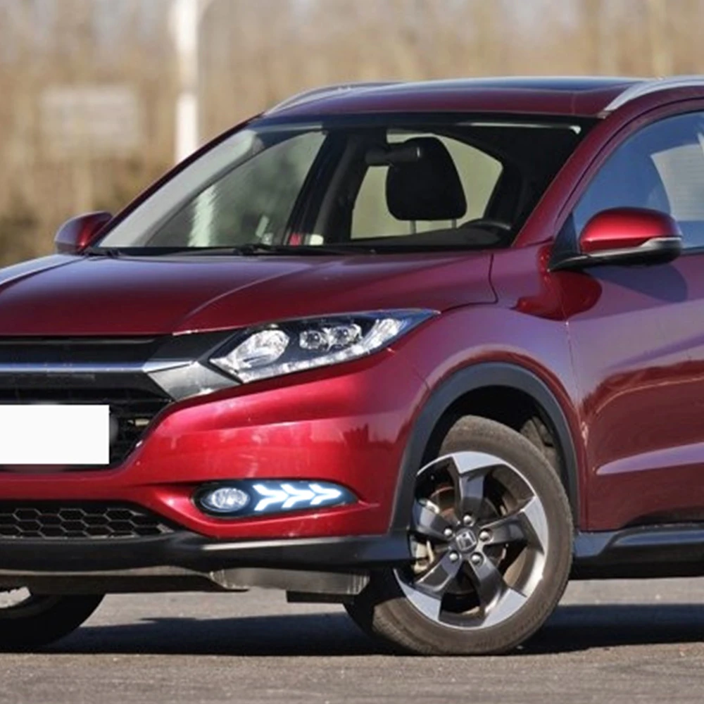 Автомобиль мигающий 2 шт DRL для Honda HRV HR V 2014 2015 2016 2017 2018 дневные ходовые огни