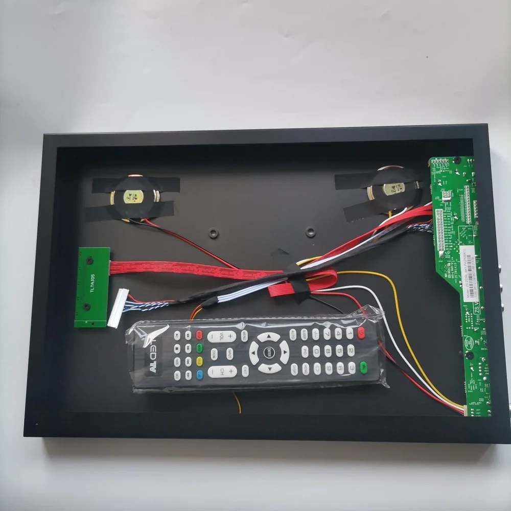 

for 13.3" 15.6" 17.3" 14" 15.4" LCD LED TV Controller board AV HDMI-compatible VGA USB + metal case panel back cover shell box