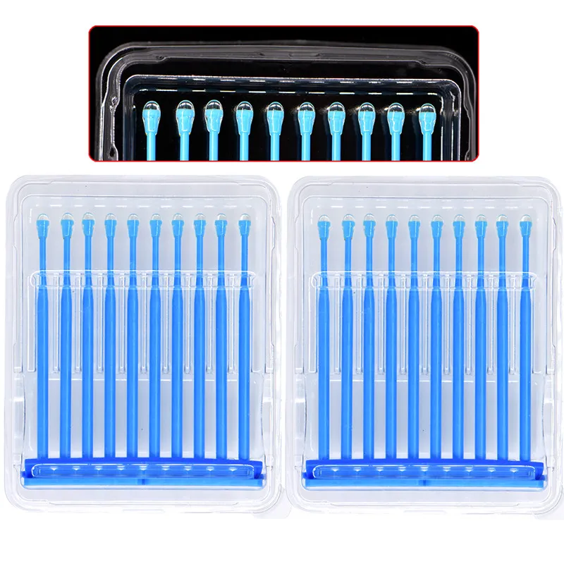 

20pcs/box Dental Applicator Sticks Adhesive Tips for Tooth Crown Porcelain Veneer Disposable Dentist Materials Applicator Brush