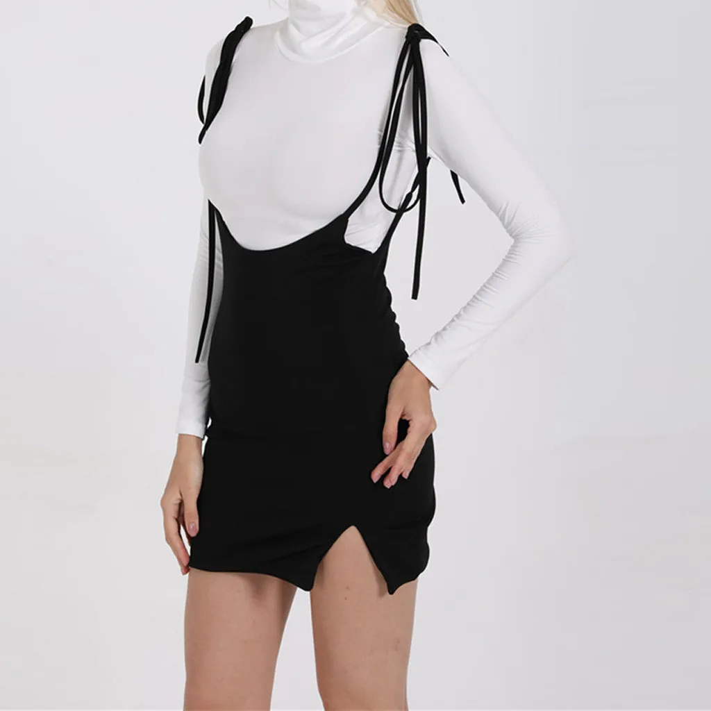 Юбка Женская Повседневная без бретелек модная пикантная ассиметричная с