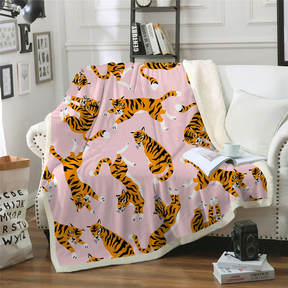 Постельные принадлежности Outlet Tiger детское одеяло s для кроватей акварельное плюшевое одеяло дикое животное пользовательское одеяло белый Cobertor роскошные постельные принадлежности