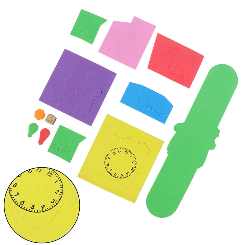 Детские 3D часы ручной работы из вспененного этилвинилацетата | Игрушки и хобби