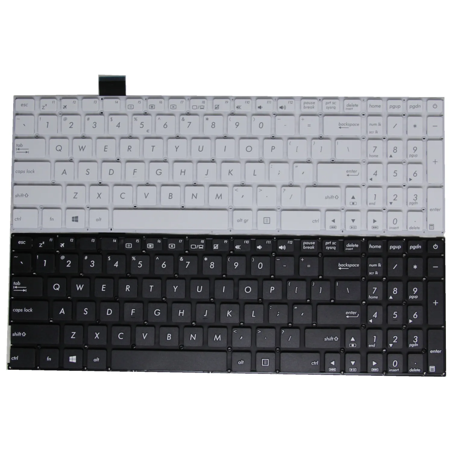 Клавиатура для ноутбука ASUS X542, K542, A542, V587, V587U, FL8000U, FL8000, A580U, F580U, X580, английская раскладка, 100%