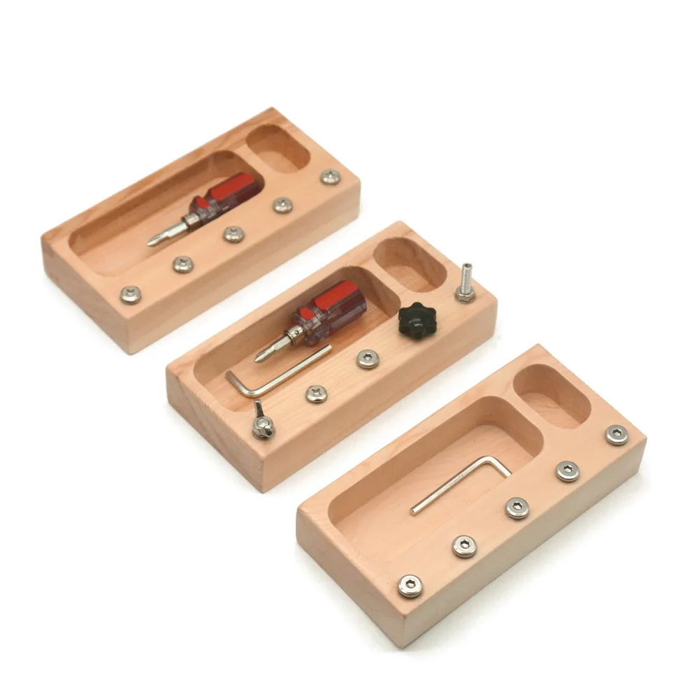 Детская игрушка Монтессори болты наборы отвертка практичная материал обучающая