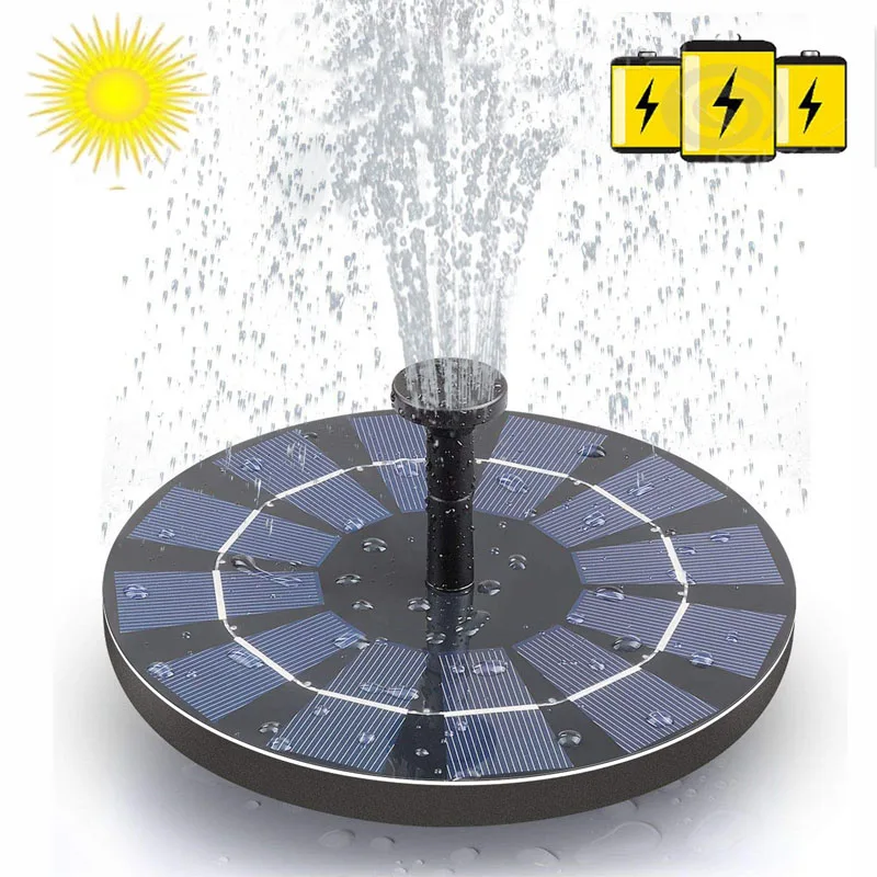 ZK20 Солнечный птичий фонтан насос воды для птичьей ванны сад Пруд бассейн