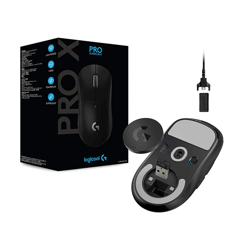 Original New Logitech G PRO X/ Gpro SUPERLIGHT Wireless Gaming Mouse High Speed Lightweight GamingMouse Dual Mode Rechargeable | Компьютеры