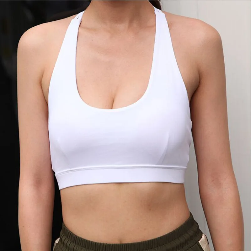 Женские спортивные бюстгальтеры двойное бандо жилет для фитнеса Спортивное