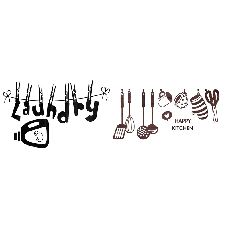 Съемная кухонная утварь шпатель настенные наклейки с росписью дома кухня кофе и