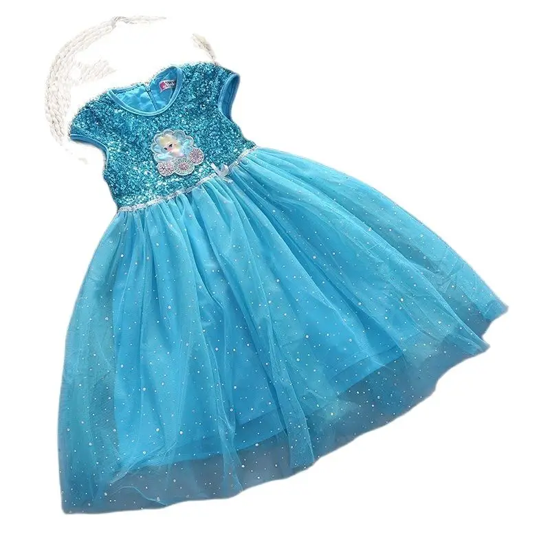 Платье Холодное сердце Диснея Детский карнавальный костюм Эльзы и Анны