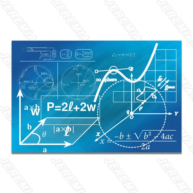 

Mathematical Geometry Formula Poster Nordic Style Wall Canvas Canvas Print Painting Modern Living Room Bedroom Decoration