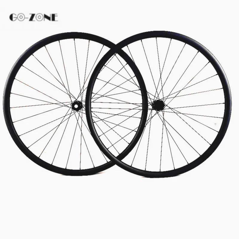 

29er disc mtb wheelset asymmetric AM 33x30mm tubeless mountain bike wheels rims DT240S shiman0 / XD 12 speed carbon wheels