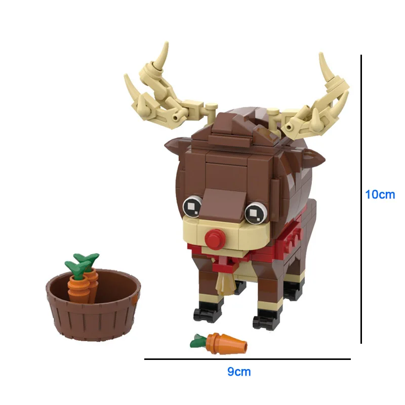 

2020 Disney Christmas cartoon square head minifigure Mickey Model Building Block Toys Birthday Christmas Gifts for Children