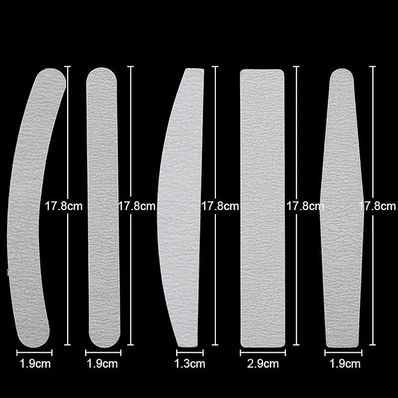 Пилка для ногтей двусторонняя с наждачной бумагой 5 шт./лот 100/180|Пилки и буферы| |