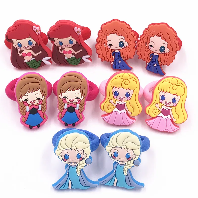 10 шт оптом мультфильм Аврора принцесса икона головы одежда новое поступление ПВХ