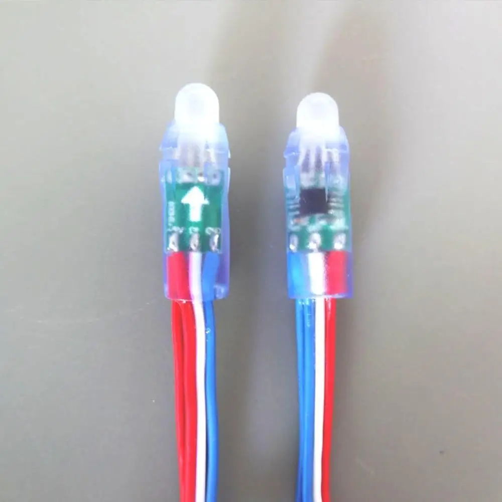 50 шт. WS2811 12 мм пиксель диффузированная Светодиодная лента RGB огни