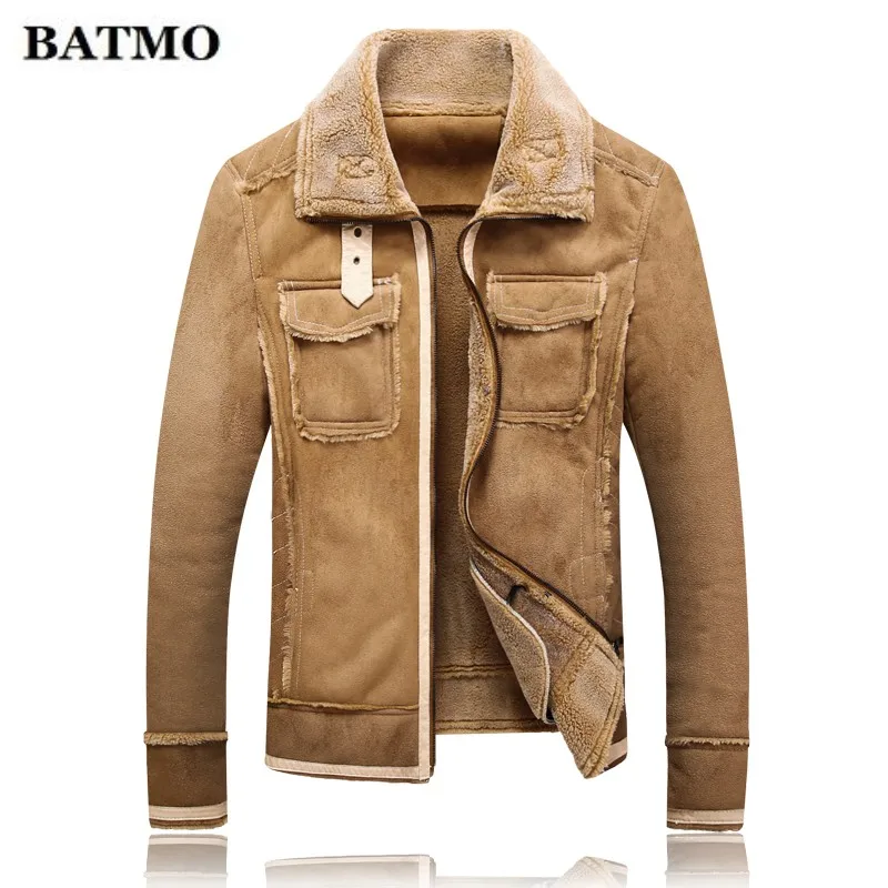 Зимнее Новое поступление 2019 Высококачественная Мужская кожаная Меховая куртка