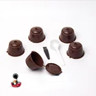 Подходит для кофейных капсул DOLCEGUSTO, набор фильтров для кофейных кружек с кисточкой и ложкой