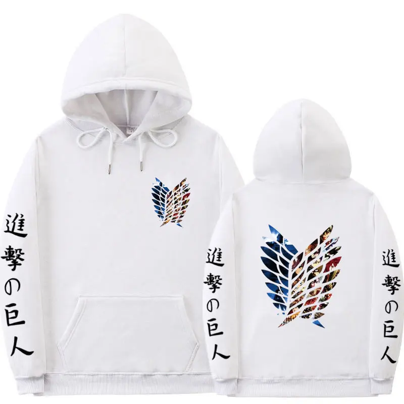 

Autumn winter Anime Hoodie Attack on Titan Hoodied Long Sleeve Streetwear Harajuku Sweatshirt Men/Women Unisex Sport Hoody Tops