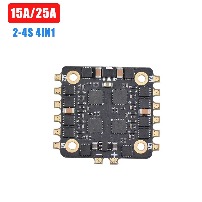 JHEMCU EM15A 20x20 мм 15A/25A BLheli_S 2 4S 4 в 1 DShot600 бесщеточный ESC для радиоуправляемого дрона FPV