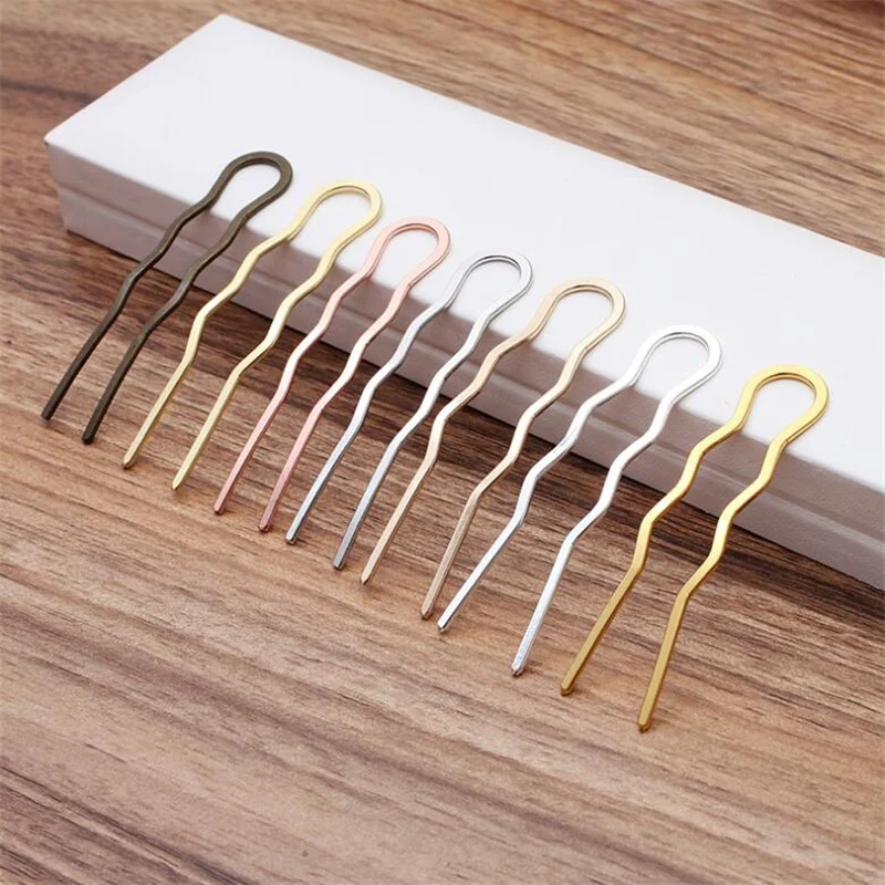 Vintage Hairpins Hair Comb Gold/silver Plated Fashion Hairwear Diy Accessories Findings
