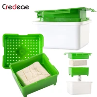 diy tofu press mold homemade tofu maker with water collecting tray soybean curd presser remove water kitchen cooking tools set