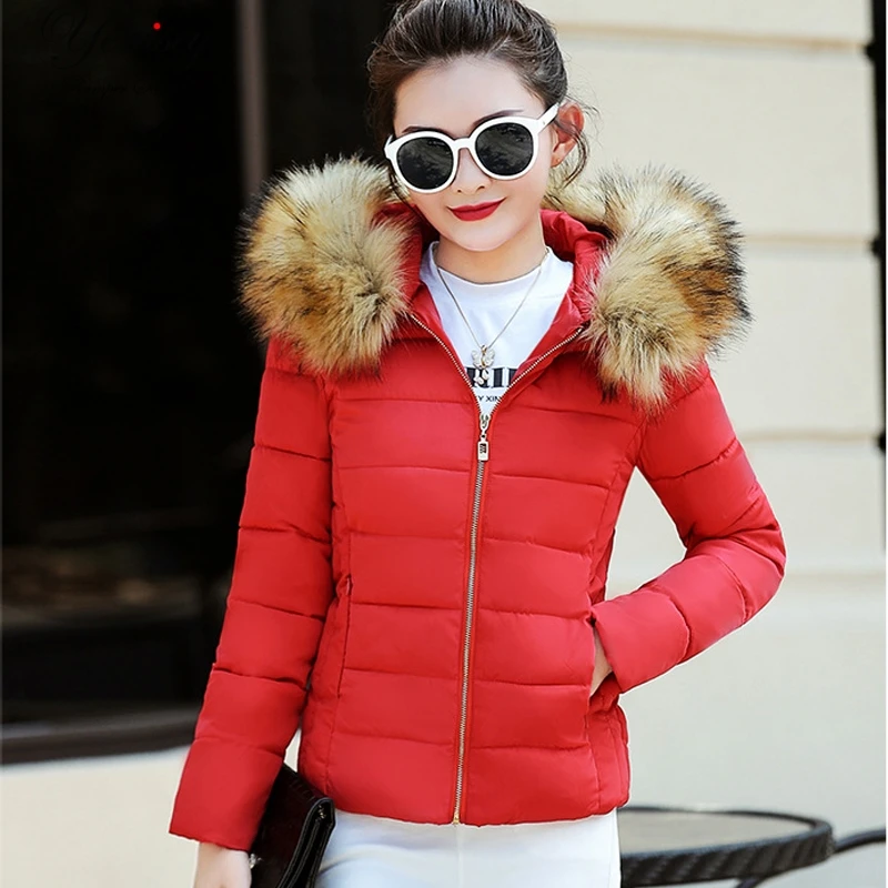 2019 Top Fashion Limited Full Slim Cotton Jacket Heavy Hair Female Cotton-padded Coat Winter Women | Женская одежда